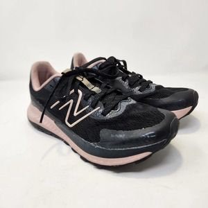 New Balance Womens Nitrel v5 Trail Running Shoes Size 8 Black Light Pink Sneaker